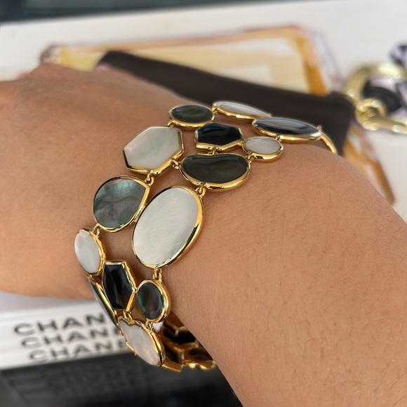❌SOLD❌Ippolita 18k YG Mother of Pearl Link Bracelet - Picture 6 of 8